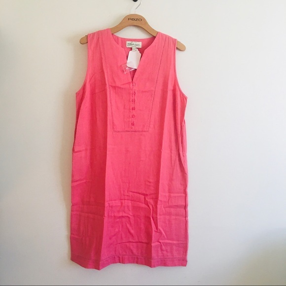 Ellen Orton size medium cotton dress pink boho - Picture 10 of 13